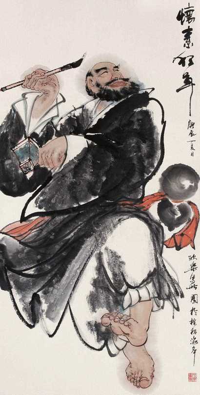 马欣乐 2000年作 怀素狂草图 立轴